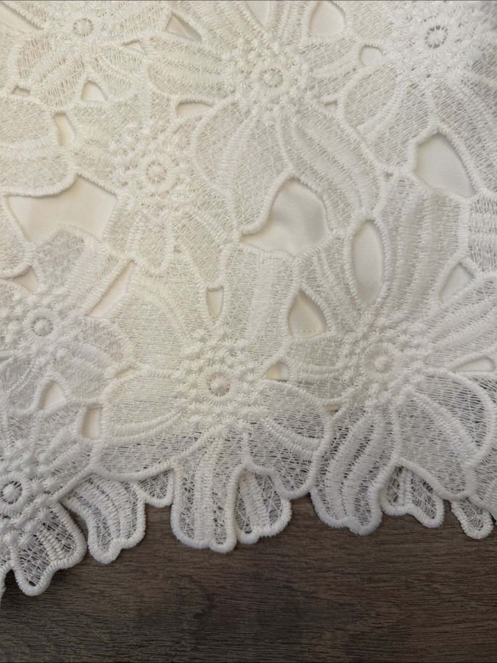 Calvin Klein White Floral Lace Mini Dress - Picture 4 of 11